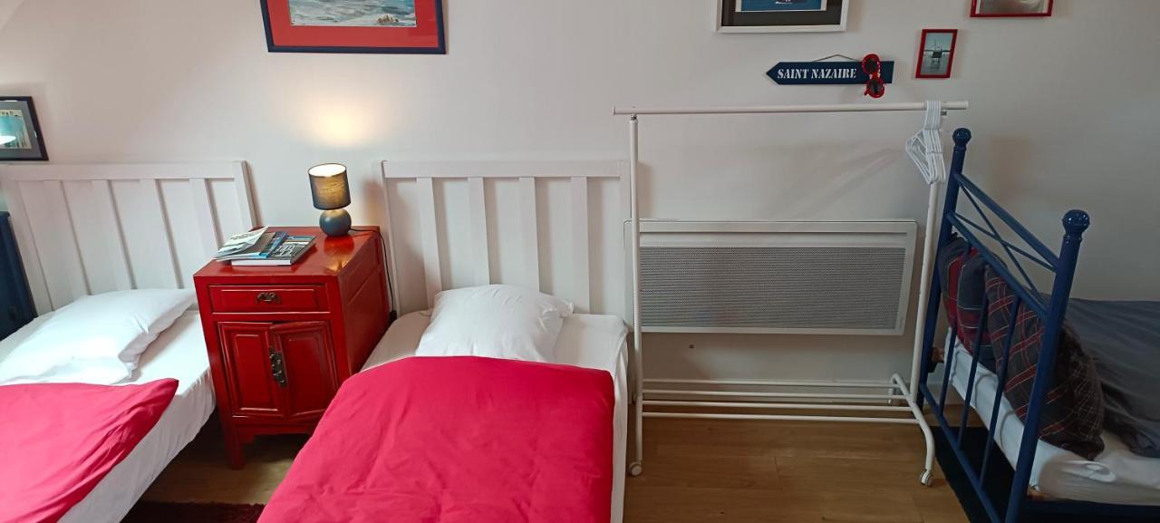 2chambres attenantes 200m mer chez Gaëlle Saint-Nazaire  Extérieur photo